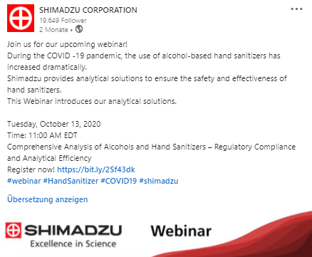 Covid 19 Working Together Shimadzu Europa